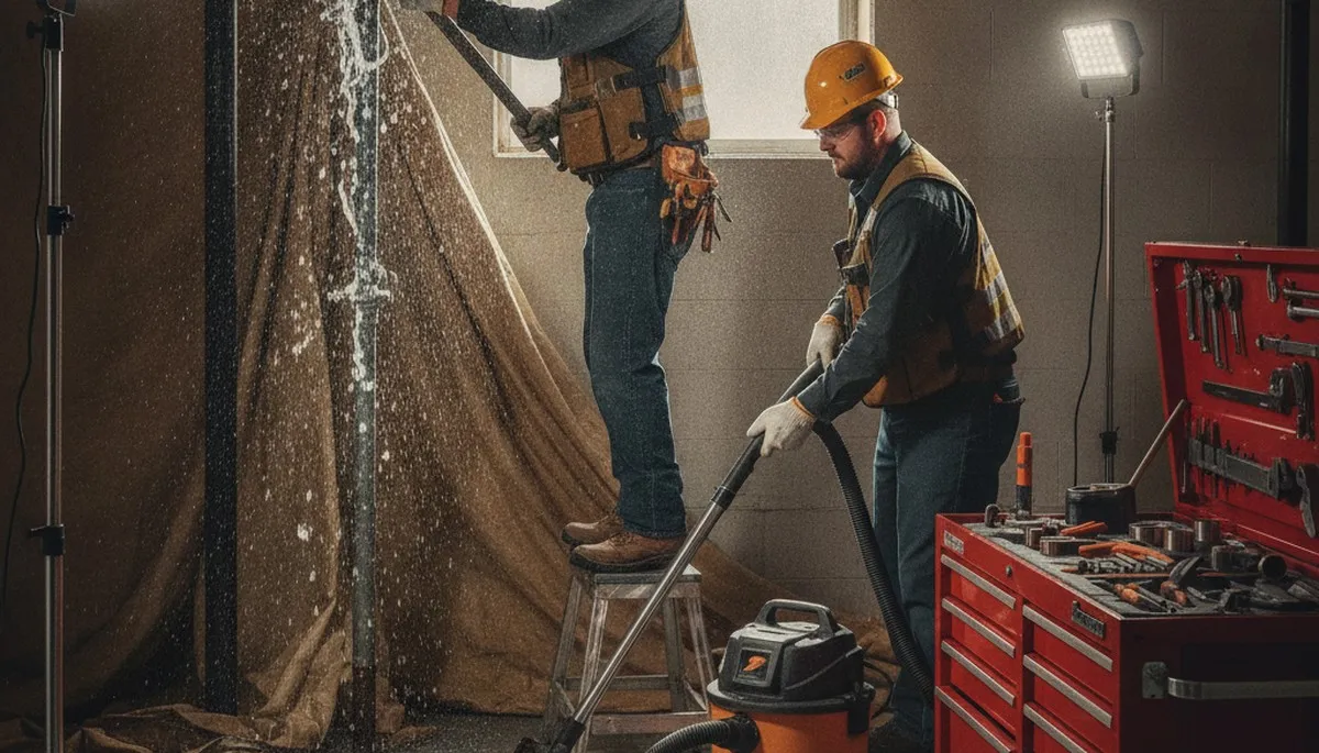 Emergency plumber repairing a leak in San Mateo, CA for fast residential service
