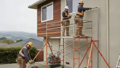 San Mateo, CA plumbers repairing a leak for a residential plumbing service