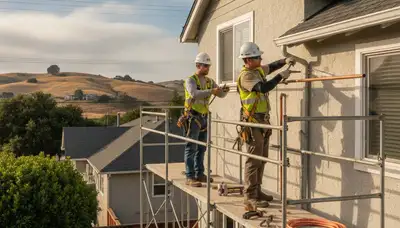 Plumber repairing a pipe in San Mateo, CA for professional plumbing repair service