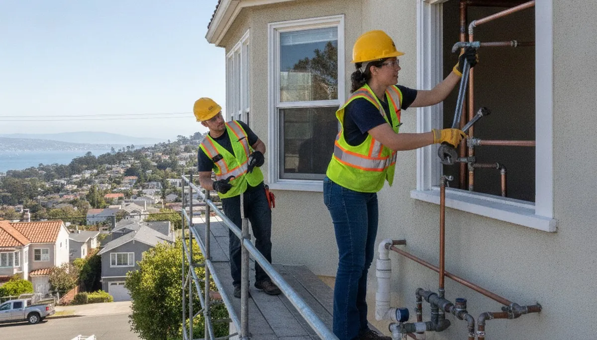 San Mateo, CA plumbing repair service truck for residential and commercial repairs