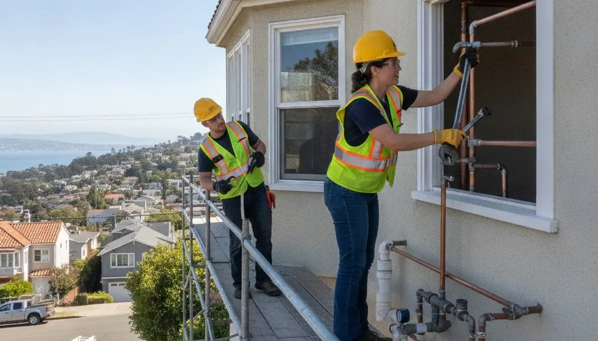 San Mateo, CA plumbing repair service truck for residential and commercial repairs