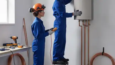 Tankless water heater installation in San Mateo, CA by a professional plumber