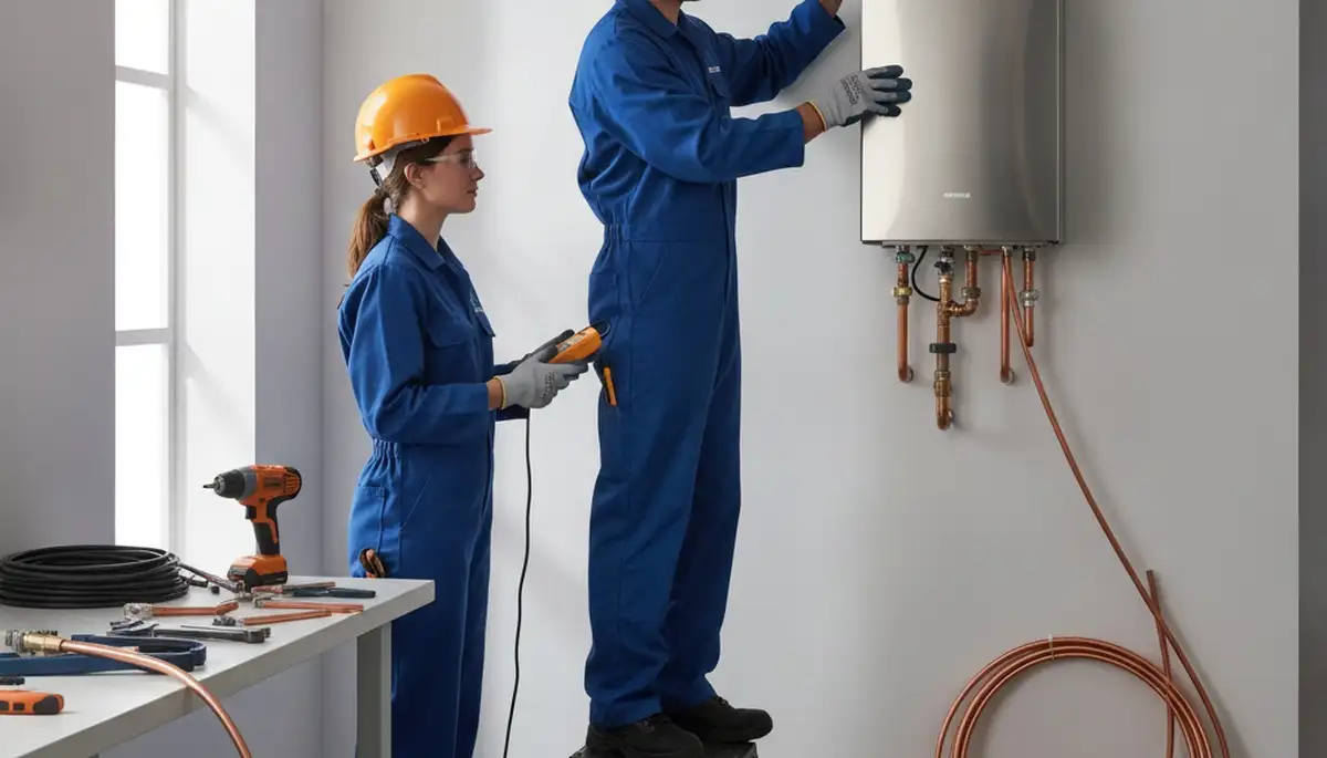 Tankless water heater service in San Mateo, CA by On Call Plumbers for reliable hot water solutions